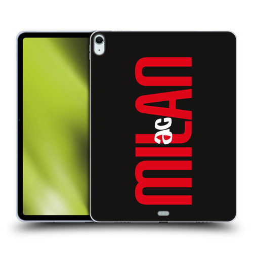 AC Milan Graphics Vertical Typography Soft Gel Case for Apple iPad Air 13 2024