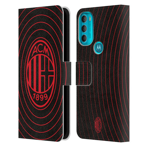 AC Milan Graphics Beat Leather Book Wallet Case Cover For Motorola Moto G71 5G