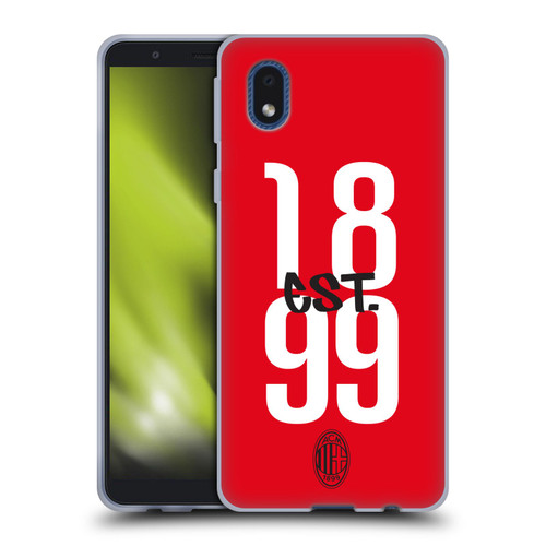 AC Milan Graphics Est. 1899 Soft Gel Case for Samsung Galaxy A01 Core (2020)
