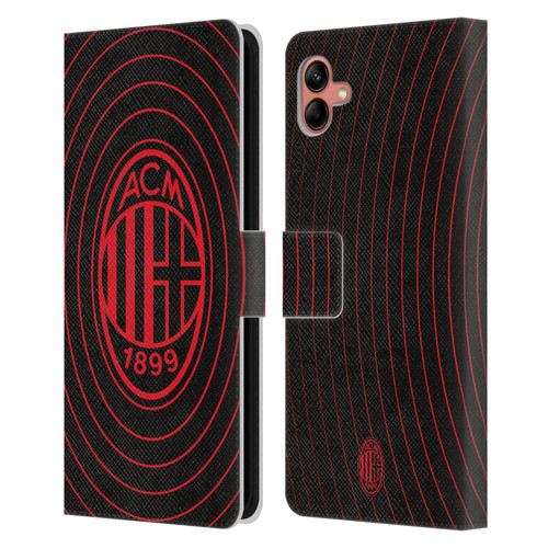 AC Milan Graphics Beat Leather Book Wallet Case Cover For Samsung Galaxy A04 (2022)