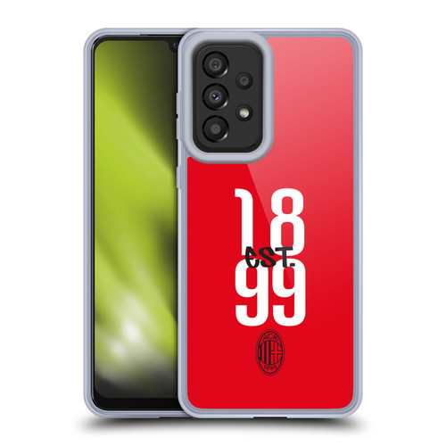 AC Milan Graphics Est. 1899 Soft Gel Case for Samsung Galaxy A33 5G (2022)