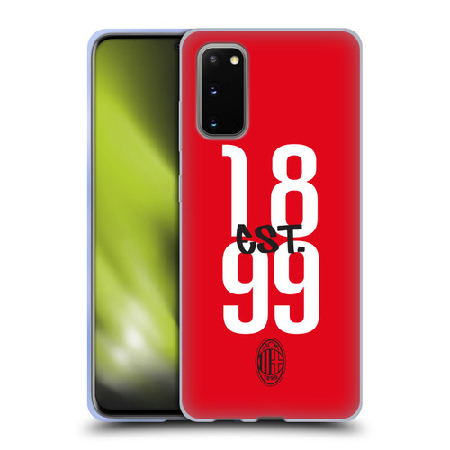 AC Milan Graphics Est. 1899 Soft Gel Case for Samsung Galaxy S20 / S20 5G