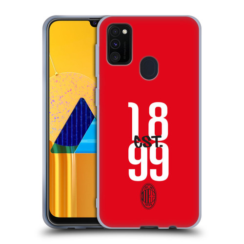 AC Milan Graphics Est. 1899 Soft Gel Case for Samsung Galaxy M30s (2019)/M21 (2020)