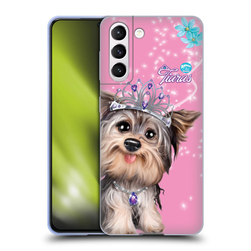Animal Club International Royal Faces Yorkie Soft Gel Case for Samsung Galaxy S21 5G
