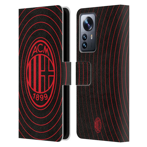 AC Milan Graphics Beat Leather Book Wallet Case Cover For Xiaomi 12 Pro