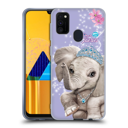 Animal Club International Royal Faces Elephant Soft Gel Case for Samsung Galaxy M30s (2019)/M21 (2020)