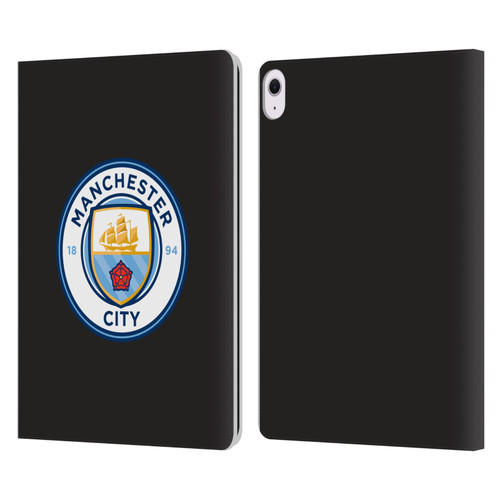 Manchester City Man City FC Badge Black Full Colour Leather Book Wallet Case Cover For Apple iPad Air 13 2024