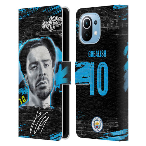 Manchester City Man City FC Graffiti Collection by Murwalls Jack Grealish Leather Book Wallet Case Cover For Xiaomi Mi 11