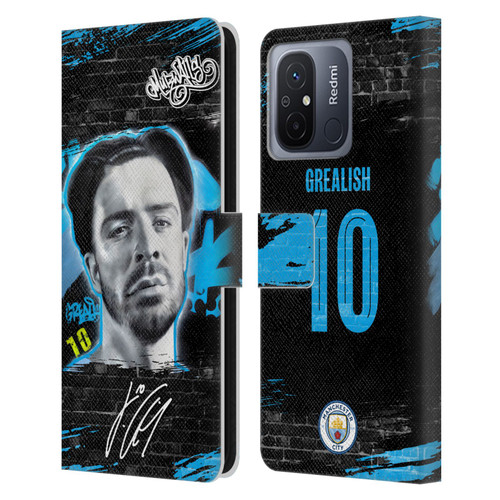 Manchester City Man City FC Graffiti Collection by Murwalls Jack Grealish Leather Book Wallet Case Cover For Xiaomi Redmi 12C