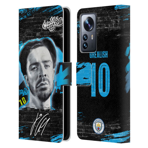 Manchester City Man City FC Graffiti Collection by Murwalls Jack Grealish Leather Book Wallet Case Cover For Xiaomi 12 Pro