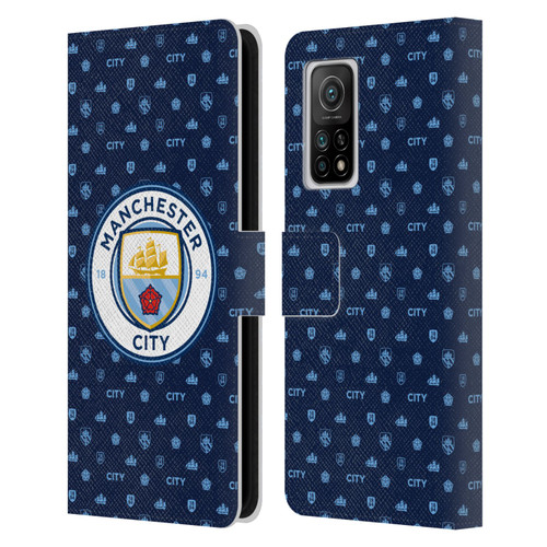 Manchester City Man City FC Patterns Dark Blue Leather Book Wallet Case Cover For Xiaomi Mi 10T 5G