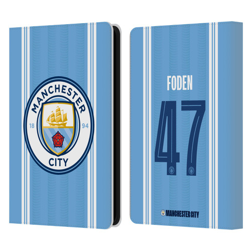 Manchester City Man City FC 2023/24 Players Home Kit Phil Foden Leather Book Wallet Case Cover For Amazon Kindle Paperwhite 5 (2021)