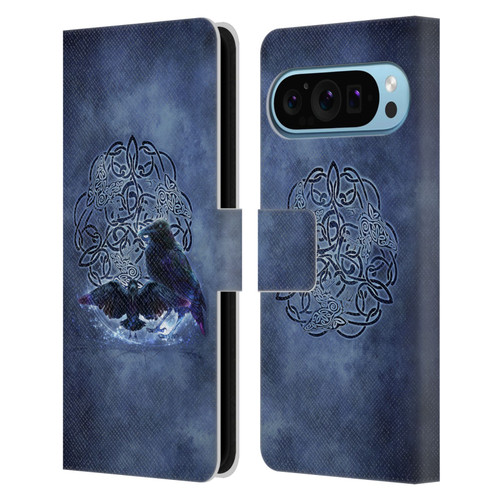 Brigid Ashwood Celtic Wisdom Raven Leather Book Wallet Case Cover For Google Pixel 9 / Pixel 9 Pro