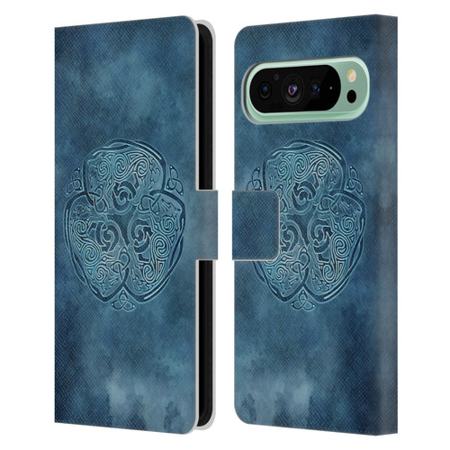 Brigid Ashwood Celtic Wisdom Knot Wolf Leather Book Wallet Case Cover For Google Pixel 9 Pro XL