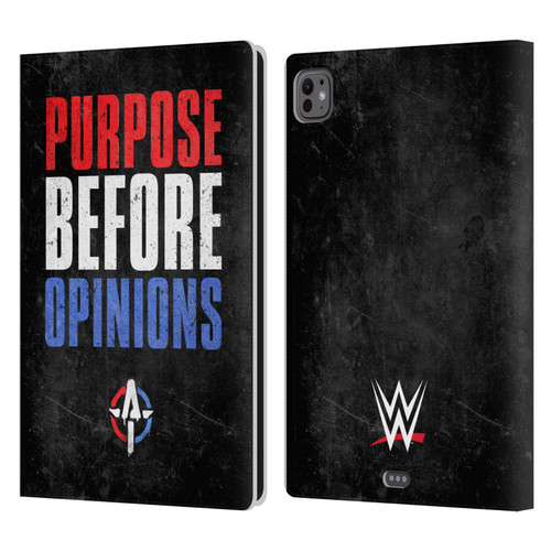 WWE Austin Theory Purpose Before Opinions Leather Book Wallet Case Cover For Apple iPad Pro 11 M4 2024