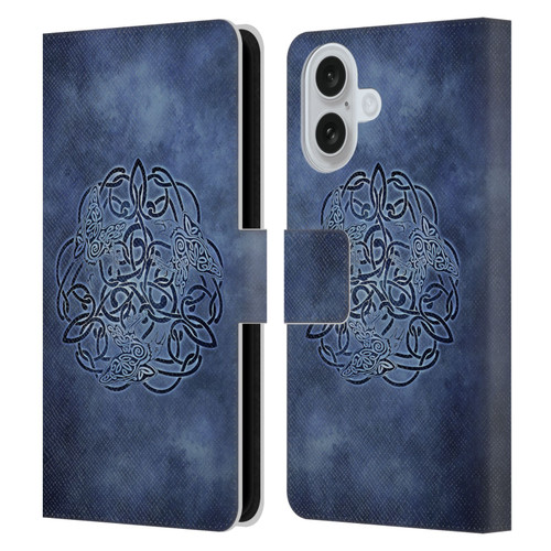 Brigid Ashwood Celtic Wisdom Knot Raven Leather Book Wallet Case Cover For Apple iPhone 16