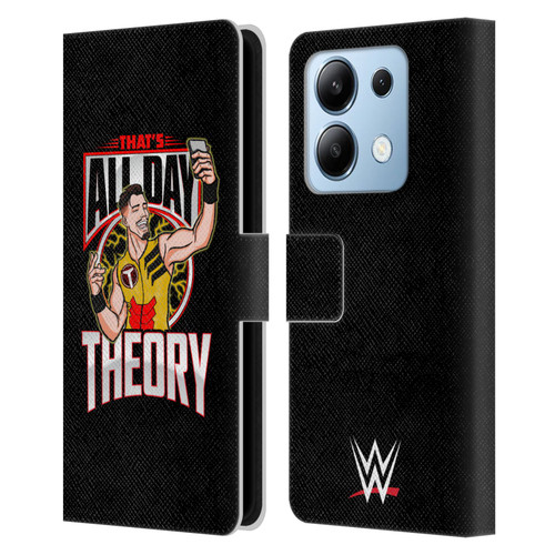 WWE Austin Theory All Day Theory Leather Book Wallet Case Cover For Xiaomi Redmi Note 13/13 Pro 5G