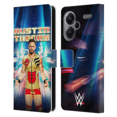 WWE Austin Theory Portrait Leather Book Wallet Case Cover For Xiaomi Redmi Note 13 Pro Plus 5G
