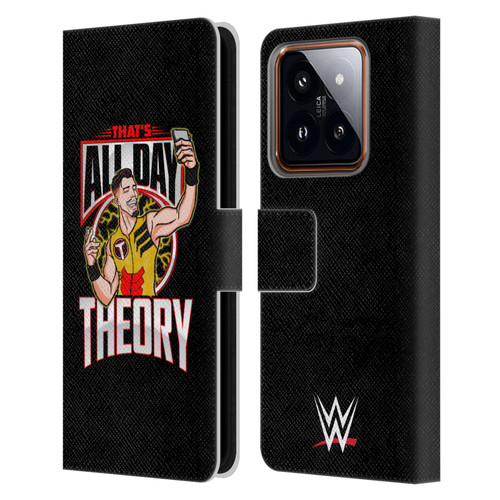 WWE Austin Theory All Day Theory Leather Book Wallet Case Cover For Xiaomi 14