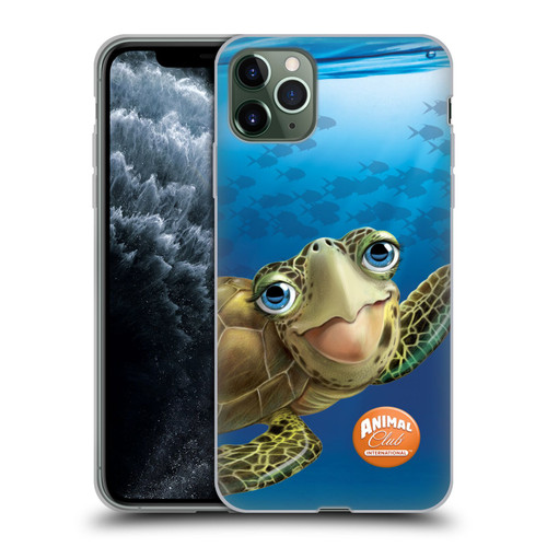 Animal Club International Underwater Sea Turtle Soft Gel Case for Apple iPhone 11 Pro Max