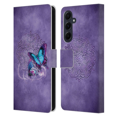 Brigid Ashwood Celtic Wisdom Butterfly Leather Book Wallet Case Cover For Samsung Galaxy A55 5G