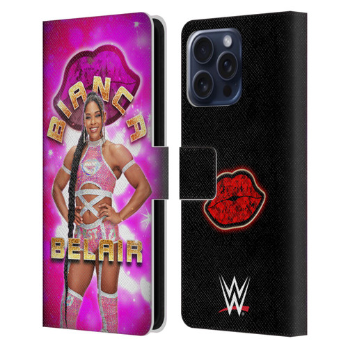 WWE Bianca Belair Portrait Leather Book Wallet Case Cover For Apple iPhone 16 Pro Max