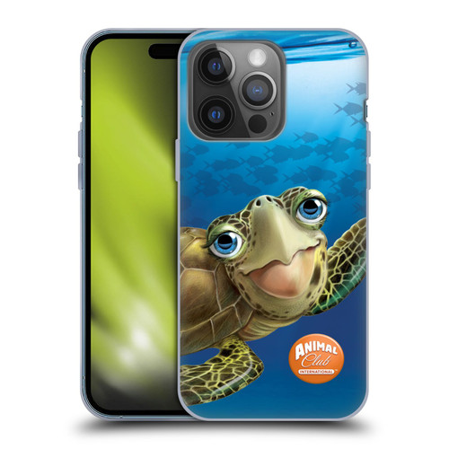 Animal Club International Underwater Sea Turtle Soft Gel Case for Apple iPhone 14 Pro