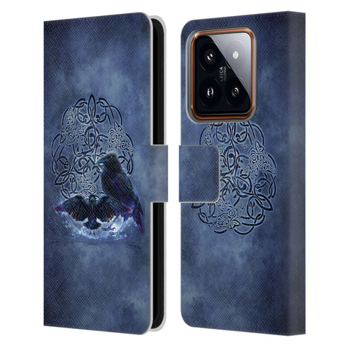 Brigid Ashwood Celtic Wisdom Raven Leather Book Wallet Case Cover For Xiaomi 14