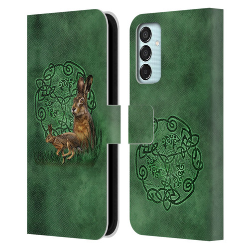 Brigid Ashwood Celtic Wisdom 2 Hare Leather Book Wallet Case Cover For Samsung Galaxy M15/F15 5G