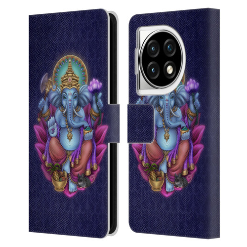 Brigid Ashwood Sacred Symbols Ganesha Leather Book Wallet Case Cover For OPPO OnePlus Ace 3 5G