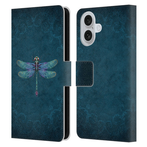 Brigid Ashwood Winged Things Dragonfly Leather Book Wallet Case Cover For Apple iPhone 16