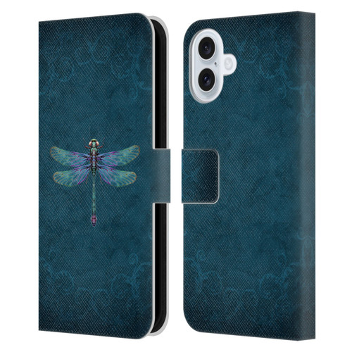 Brigid Ashwood Winged Things Dragonfly Leather Book Wallet Case Cover For Apple iPhone 16 Plus