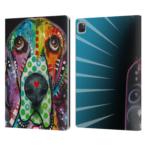 Dean Russo Dogs Hound Leather Book Wallet Case Cover For Apple iPad Pro 13 M4 2024