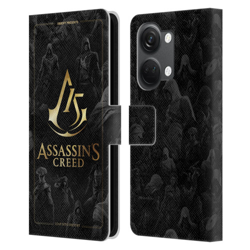Assassin's Creed 15th Anniversary Graphics Crest Key Art Leather Book Wallet Case Cover For OnePlus Nord 3 5G