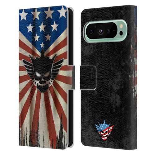 WWE Cody Rhodes Distressed Flag Leather Book Wallet Case Cover For Google Pixel 9 Pro XL