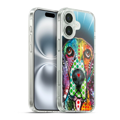 Dean Russo Dogs Hound Soft Gel Case for Apple iPhone 16 Plus