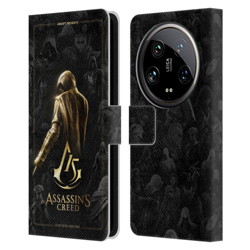 Assassin's Creed 15th Anniversary Graphics Key Art Leather Book Wallet Case Cover For Xiaomi 14 Ultra