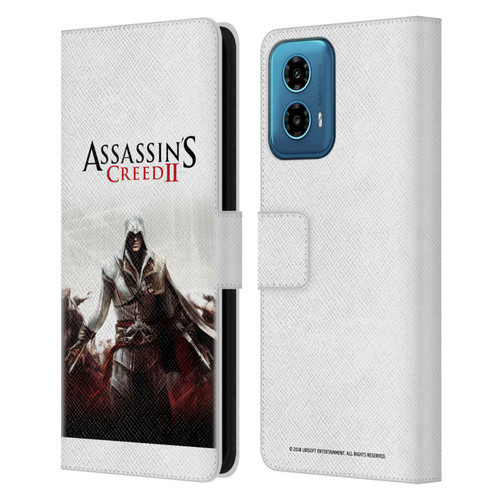 Assassin's Creed II Key Art Ezio 2 Leather Book Wallet Case Cover For Motorola Moto G34 5G