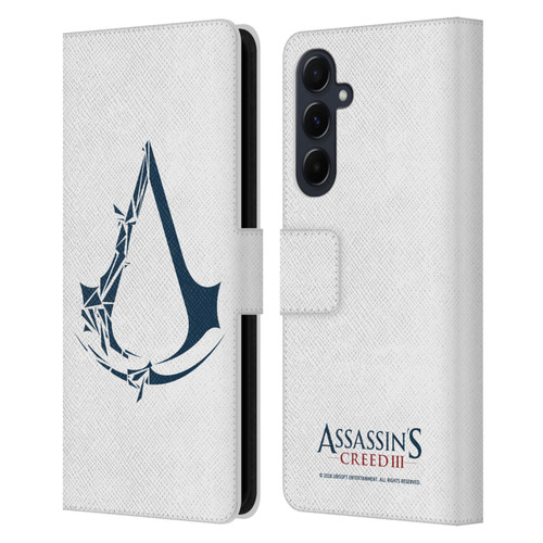 Assassin's Creed III Logos Geometric Leather Book Wallet Case Cover For Samsung Galaxy A55 5G