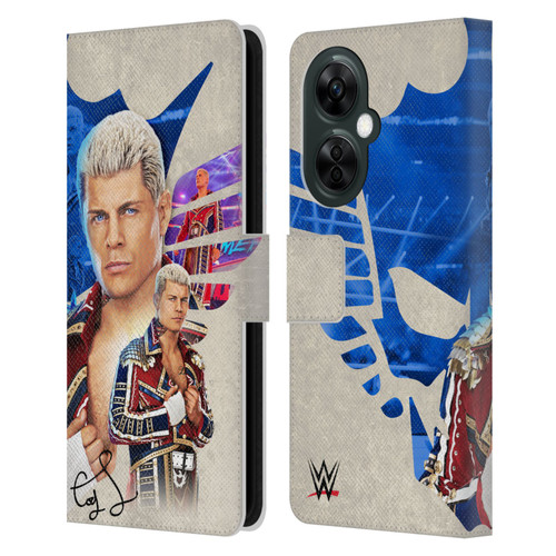 WWE Cody Rhodes Superstar Graphics Leather Book Wallet Case Cover For OnePlus Nord CE 3 Lite 5G