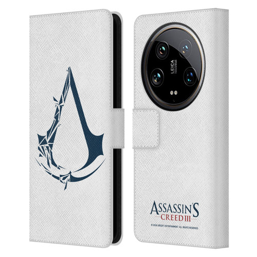 Assassin's Creed III Logos Geometric Leather Book Wallet Case Cover For Xiaomi 14 Ultra
