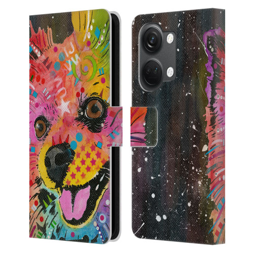 Dean Russo Dogs Pomeranian Leather Book Wallet Case Cover For OnePlus Nord 3 5G