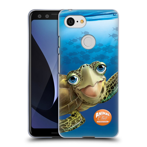 Animal Club International Underwater Sea Turtle Soft Gel Case for Google Pixel 3