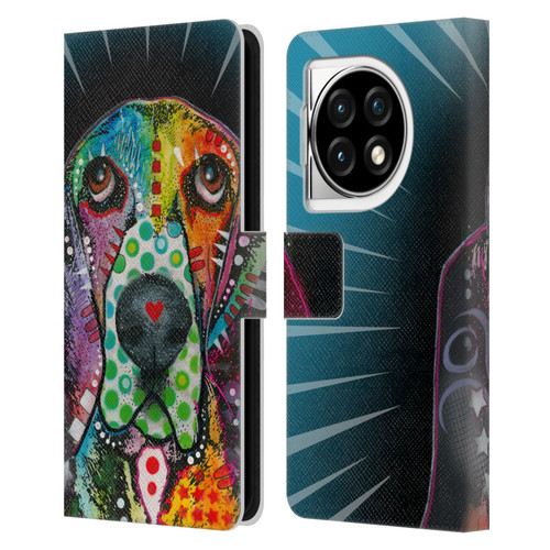 Dean Russo Dogs Hound Leather Book Wallet Case Cover For OPPO OnePlus Ace 3 5G