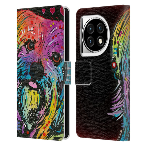 Dean Russo Dogs Yorkie Leather Book Wallet Case Cover For OPPO OnePlus Ace 3 5G