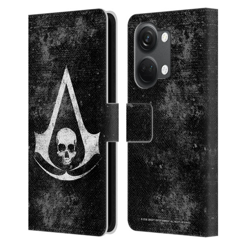 Assassin's Creed Black Flag Logos Grunge Leather Book Wallet Case Cover For OnePlus Nord 3 5G