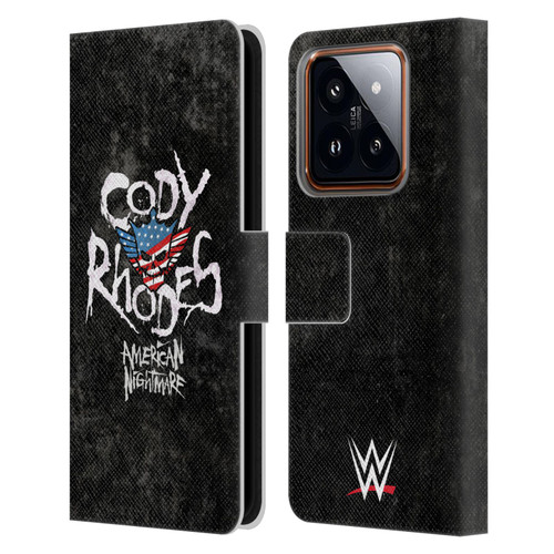 WWE Cody Rhodes Distressed Name Leather Book Wallet Case Cover For Xiaomi 14