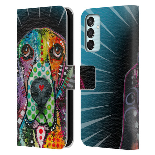 Dean Russo Dogs Hound Leather Book Wallet Case Cover For Samsung Galaxy M15/F15 5G