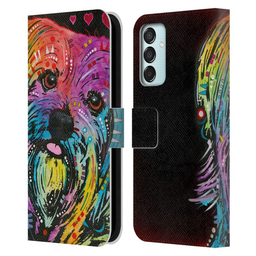 Dean Russo Dogs Yorkie Leather Book Wallet Case Cover For Samsung Galaxy M15/F15 5G
