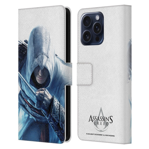 Assassin's Creed Key Art Altaïr Hidden Blade Leather Book Wallet Case Cover For Apple iPhone 16 Pro Max